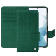 Housse cuir Samsung Galaxy S23 - Crocodile pino ( Pantone #173F35 ) 