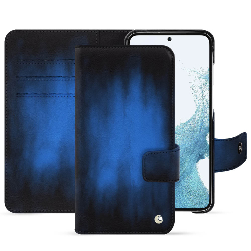Estojo de carteira Premium para Samsung Galaxy S23Bleu Patine