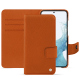 Samsung Galaxy S23 leather case - Orange vibrant ( Pantone #e36b39 ) 