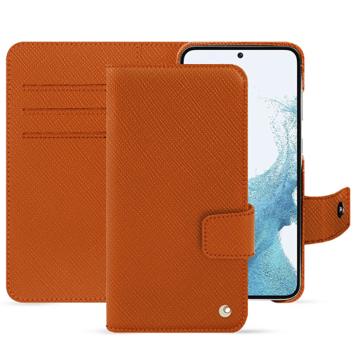 Funda monedero premium para Samsung Galaxy S23Orange vibrant ( Pantone #e36b39 ) 