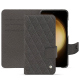 硬质真皮保护套 Samsung Galaxy S23+ - Anthracite - Couture ( Pantone #41403c ) 