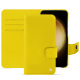 Lederschutzhülle Samsung Galaxy S23+ - Jaune fluo ( Pantone #c9ff57 ) 