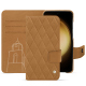 Capa em pele Samsung Galaxy S23+ - Castan esparciate - Couture ( Pantone #824F2A )