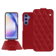 Samsung Galaxy A54 leather case - Rouge - Couture ( Nappa - Pantone #d50032 ) 