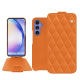 Samsung Galaxy A54 leather case - Orange - Couture ( Nappa - Pantone #ff9351 ) 