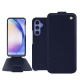 Samsung Galaxy A54 leather case - Cobalt ( Pantone #2b253f ) 
