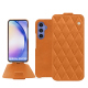 Custodia in pelle Samsung Galaxy A54 - Mandarine vintage - Couture ( Pantone #d47231 ) 
