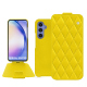 Funda de piel Samsung Galaxy A54 - Jaune fluo - Couture ( Pantone #c9ff57 ) 