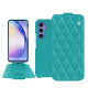 Samsung Galaxy A54 leather case - Bleu fluo - Couture