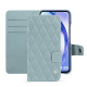 硬质真皮保护套 Samsung Galaxy A54 - Bleu ciel - Couture ( Nappa - Pantone #abcae9 ) 