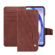 Samsung Galaxy A54 leather case - Passion vintage - Couture ( Pantone #591d16 ) 