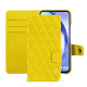 Custodia in pelle Samsung Galaxy A54 - Jaune fluo - Couture ( Pantone #c9ff57 ) 
