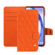 Capa em pele Samsung Galaxy A54 - Orange fluo - Couture ( Pantone #ff5406 ) 