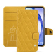 Custodia in pelle Samsung Galaxy A54 - Jaune soulèu - Couture ( Pantone #F3B934 )