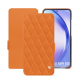 硬质真皮保护套 Samsung Galaxy A54 - Orange - Couture ( Nappa - Pantone #ff9351 ) 