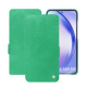 Capa em pele Samsung Galaxy A54 - Menthe vintage ( Pantone #37b375 ) 