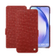 硬质真皮保护套 Samsung Galaxy A54 - Autruche ciliegia ( Pantone #a4343a ) 