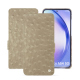 Lederschutzhülle Samsung Galaxy A54 - Autruche desert ( Pantone #A39382 ) 
