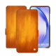 Housse cuir Samsung Galaxy A54 - Orange Patine