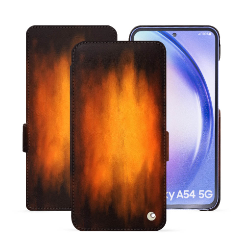 Capa virada Premium para Samsung Galaxy A54Fauve Patine