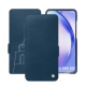 Housse cuir Samsung Galaxy A54 - Blu mediterran ( Pantone #0E3043 )