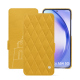 Capa em pele Samsung Galaxy A54 - Jaune soulèu - Couture ( Pantone #F3B934 )