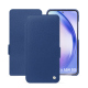 Capa em pele Samsung Galaxy A54 - Bleu frisson ( Pantone #29588c ) 