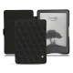 Amazon Kindle (2022) leather case - Ebène - Couture ( Noir / Black ) 