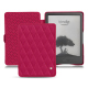 Housse cuir Amazon Kindle (2022) - Rose fluo - Couture ( Pantone #ff16b4 ) 
