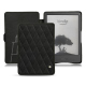 Housse cuir Amazon Kindle (2022) - Negre poudro - Couture ( Pantone #111212 )