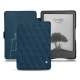 Custodia in pelle Amazon Kindle (2022) - Blu mediterran - Couture ( Pantone #0E3043 )