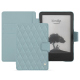 Lederschutzhülle Amazon Kindle (2022) - Bleu ciel - Couture ( Nappa - Pantone #abcae9 ) 