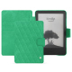 Housse cuir Amazon Kindle (2022) - Menthe vintage - Couture ( Pantone #37b375 ) 