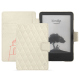 Housse cuir Amazon Kindle (2022) - Blanc escumo - Couture ( Pantone #D6D6D1 )