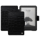 Amazon Kindle (2022) leather case - Crocodile nero ( Noir / Black) 
