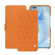 Funda de piel Honor Magic5 Pro - Orange - Couture ( Nappa - Pantone #ff9351 ) 