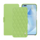 Capa em pele Honor Magic5 Pro - Vert olive - Couture ( Nappa - Pantone #a7c58e ) 