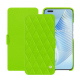 Honor Magic5 Pro leather case - Vert fluo - Couture ( Pantone #00ab5f ) 