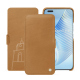 Honor Magic5 Pro leather case - Castan esparciate ( Pantone #824F2A )