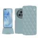 Funda de piel Honor Magic5 Pro - Bleu ciel - Couture ( Nappa - Pantone #abcae9 ) 