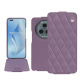 Housse cuir Honor Magic5 Pro - Lilas - Couture ( Nappa - Pantone #b9a3e3 ) 