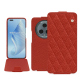 Honor Magic5 Pro leather case - Papaye - Couture ( Pantone #b54317 ) 