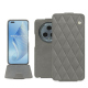 Honor Magic5 Pro leather case - Acier vintage - Couture ( Pantone #d85827b ) 