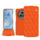 가죽 커버 Honor Magic5 Pro - Orange fluo - Couture ( Pantone #ff5406 ) 
