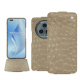 Capa em pele Honor Magic5 Pro - Autruche desert ( Pantone #A39382 ) 