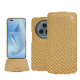 Custodia in pelle Honor Magic5 Pro - Serpent sabbia ( Pantone #D2BA92 )