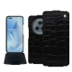 Honor Magic5 Pro leather case - Crocodile nero ( Noir / Black) 