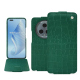 Capa em pele Honor Magic5 Pro - Crocodile pino ( Pantone #173F35 ) 