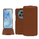 Funda de piel Honor Magic5 Pro - Marron PU ( Pantone #8B4720 )