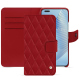 Capa em pele Honor Magic5 Pro - Rouge - Couture ( Nappa - Pantone #d50032 ) 
